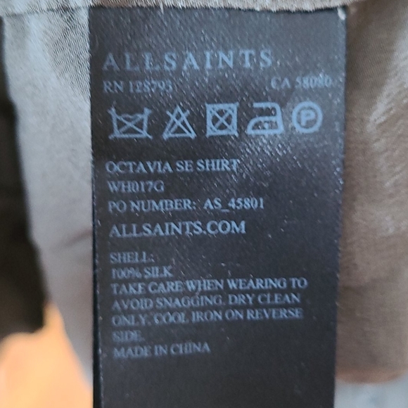 Allsaints army green shirt - Picture 4 of 4